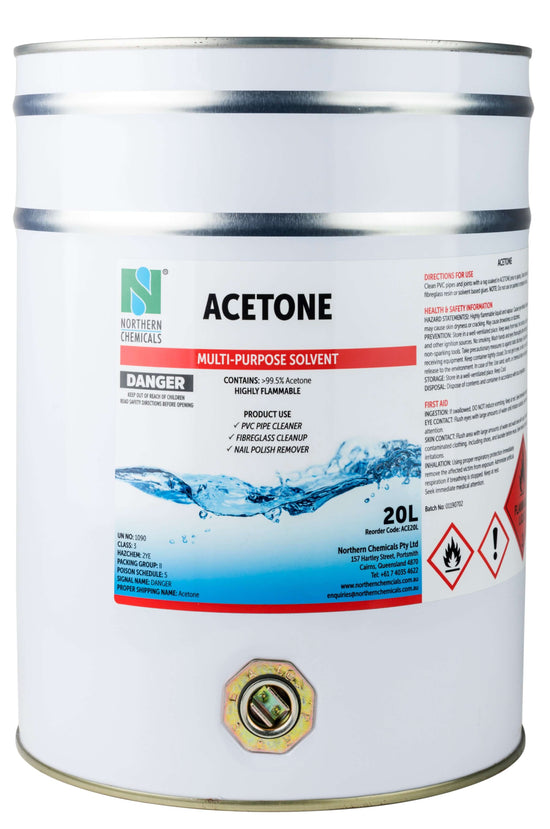 Acetone Solvent Northern Chemicals 20L  (6625278754987)