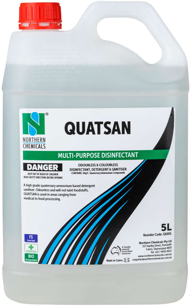 Quatsan Disinfectant Northern Chemicals 5L  (6615621566635)