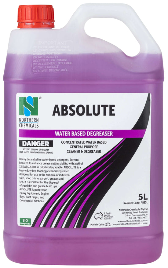 Absolute - Degreaser Degreaser Northern Chemicals 5L  (6615847927979)