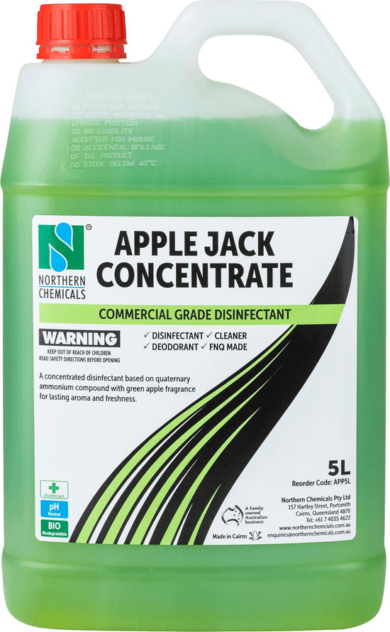 Applejack Concentrate - Commercial Grade Disinfectant Disinfectant Northern Chemicals 5L  (6672930767019)