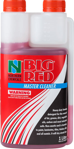 Big Red® Master Cleaner Cleaner Northern Chemicals 1L Red  (6197162999979)