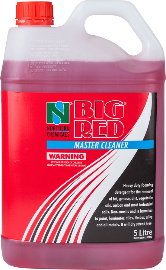 Big Red® Master Cleaner Cleaner Northern Chemicals 5L Red  (6197162999979)