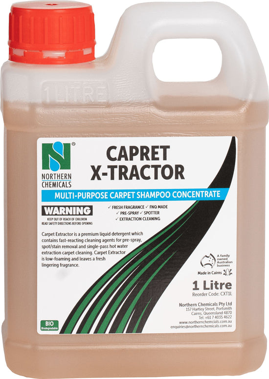 Carpet X-Tractor Detergent Northern Chemicals 1L  (6673275453611)