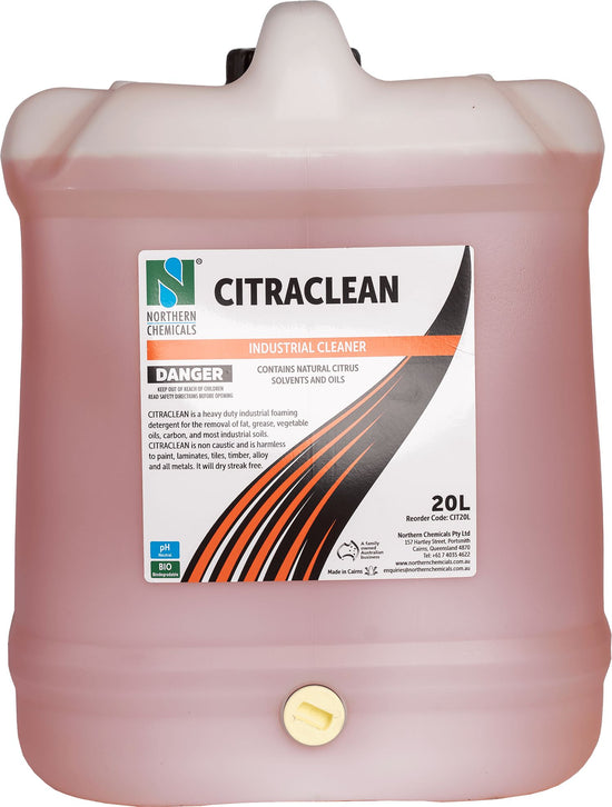 Citraclean - Industrial Cleaner Cleaner Northern Chemicals 20L  (6673291968683)