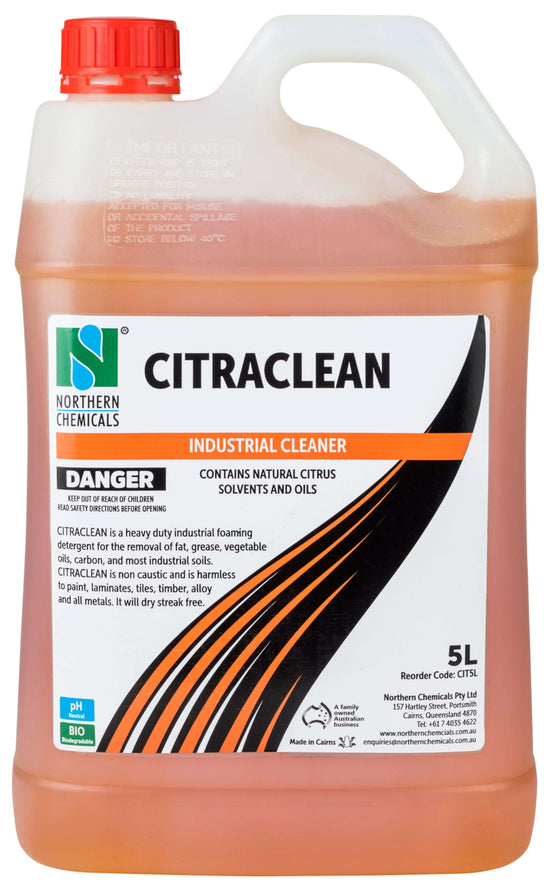 Citraclean - Industrial Cleaner Cleaner Northern Chemicals 5L  (6673291968683)