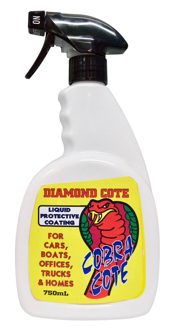 Cobra Cote Diamond Cote 750ml for use on Automotive Chrome, Stainless steel, Rubber and plastics Protective Coatings & Sealants Molytec  (7433570091179)