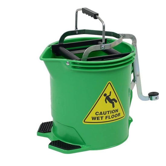 Edco 15 Litre Metal Wringer Bucket Bucket Northern Chemicals Green  (6707195347115)