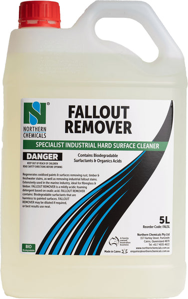 Fallout Remover - Industrial Hard Surface Cleaner Cleaner Northern Chemicals 5L  (6687848661163)