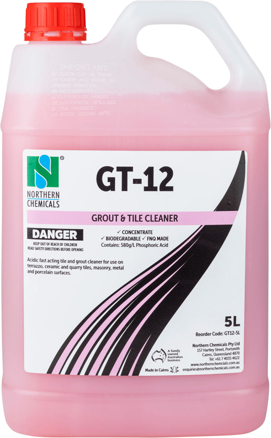GT-12 - Tile and Grout Cleaner Grout and Tile Cleaner Northern Chemicals 5L  (6643727007915)