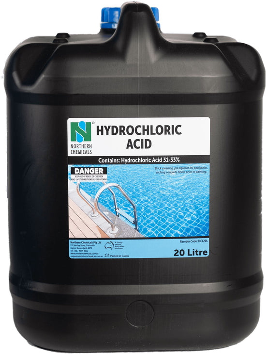 Hydrochloric Acid - Pool Range Acid Northern Chemicals 20L  (6687888310443)