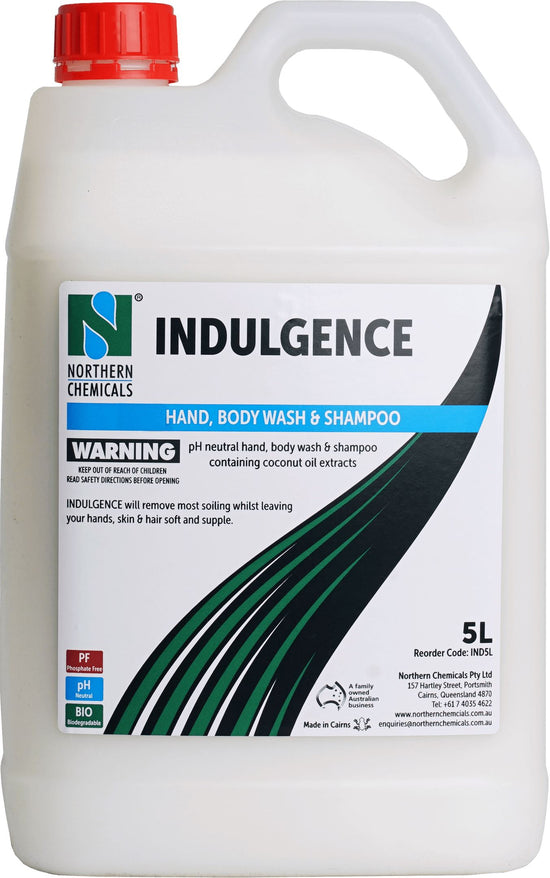 Indulgence - Premium Hand & Body Wash Northern Chemicals 5L  (6687902859435)