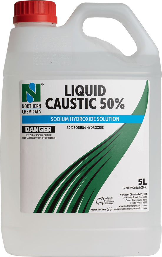 Liquid Caustic - 50% Raw Material Northern Chemicals 5L  (6687908069547)