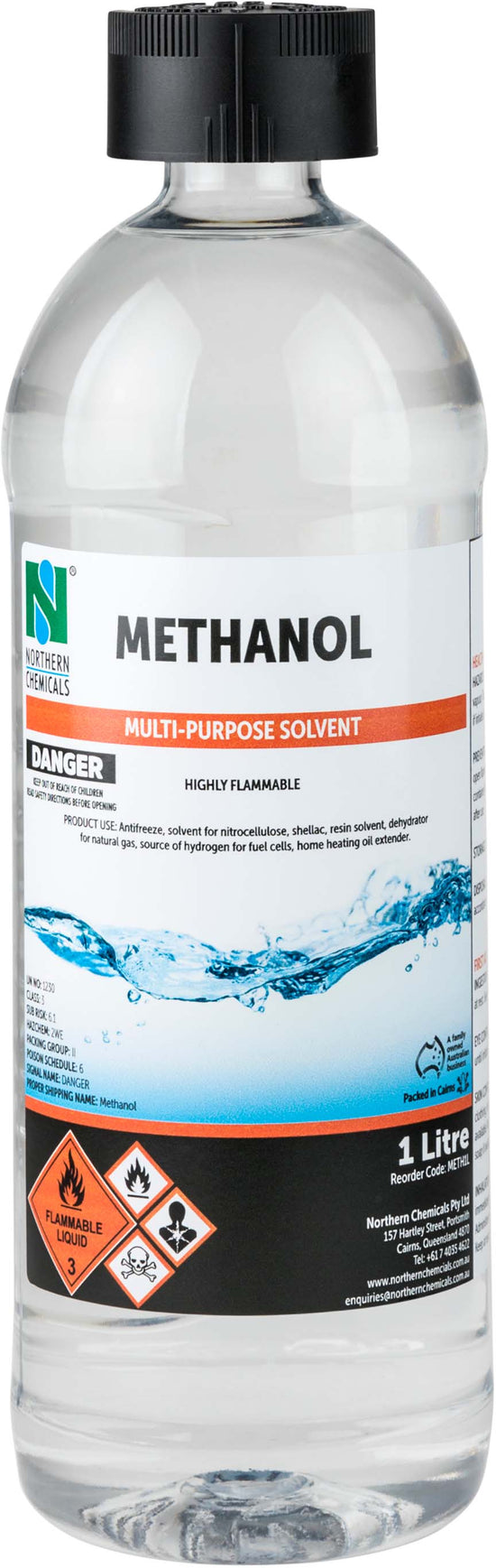Methanol Solvent Northern Chemicals 1L  (6757923946667)