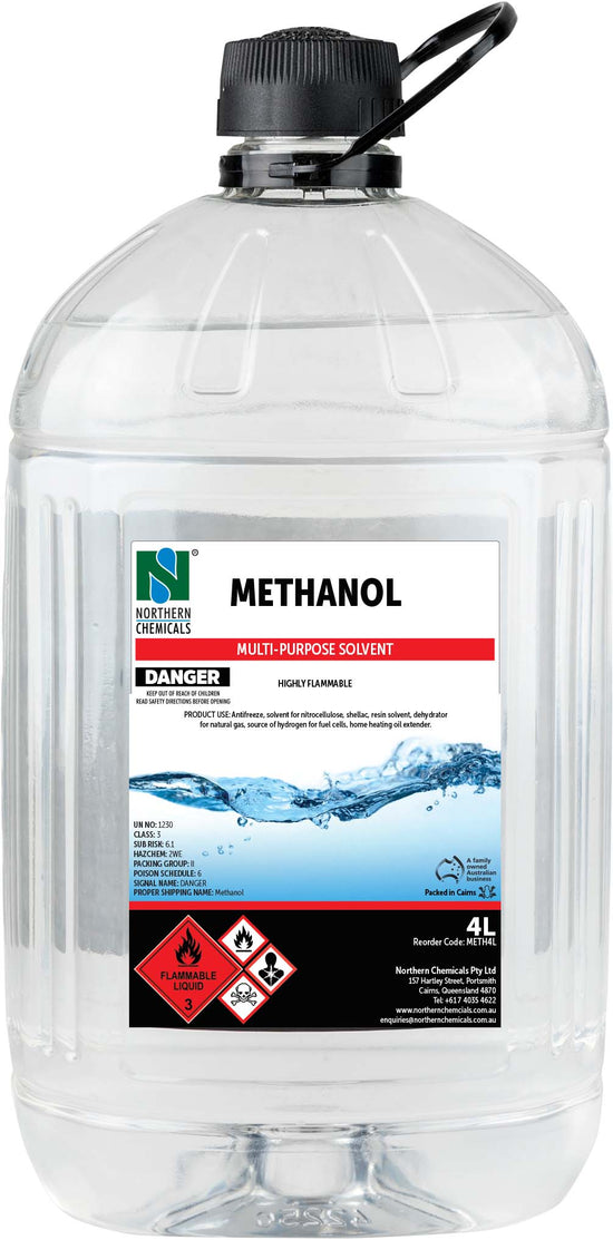 Methanol Solvent Northern Chemicals 4L  (6757923946667)