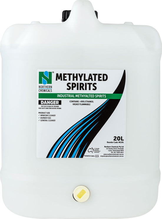 Methylated Spirits Solvent Northern Chemicals 20L  (6711840080043)