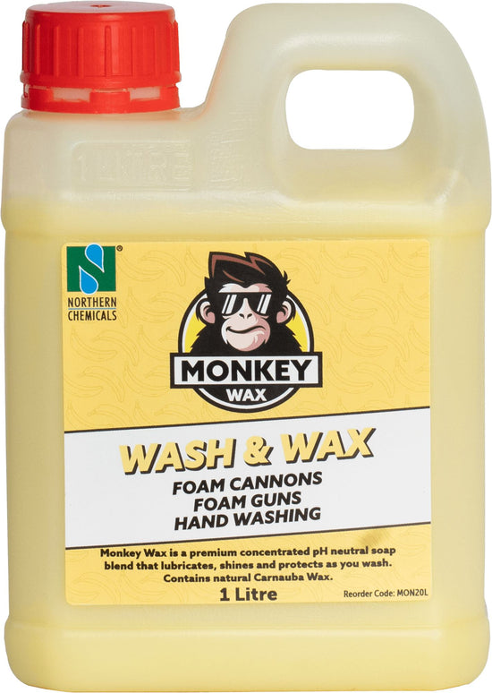 Monkey Wax Vehicle Wash Northern Chemicals 1L  (6757998297259)
