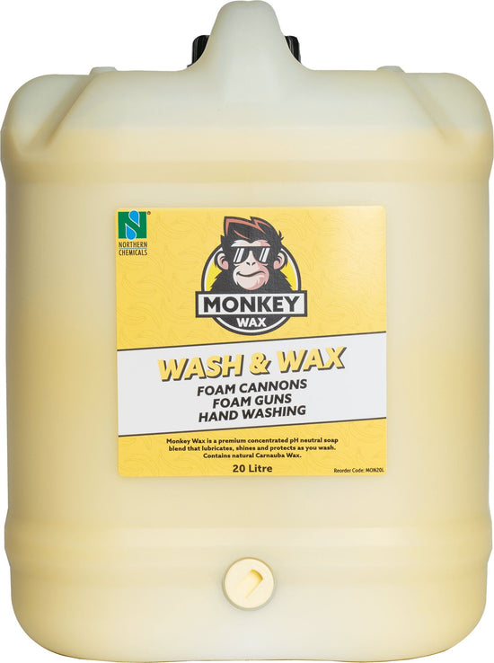 Monkey Wax Vehicle Wash Northern Chemicals 20L  (6757998297259)