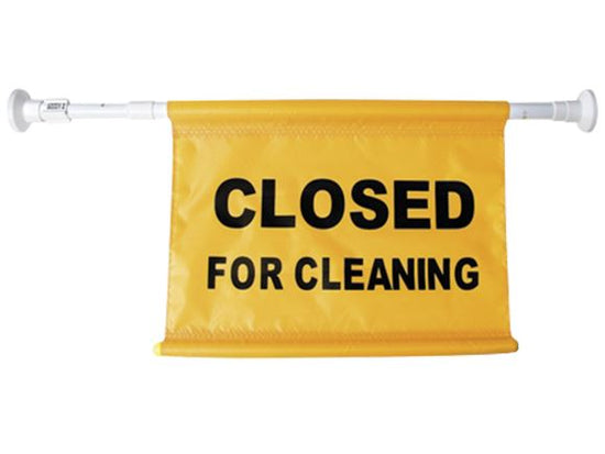 Oats Closed for Cleaning Telescopic Door Sign Signage Oats 