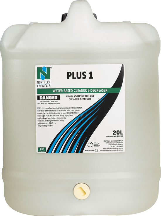 Plus 1 - Water Based Cleaner & Degreaser Cleaner Northern Chemicals 20L  (6687979569323)