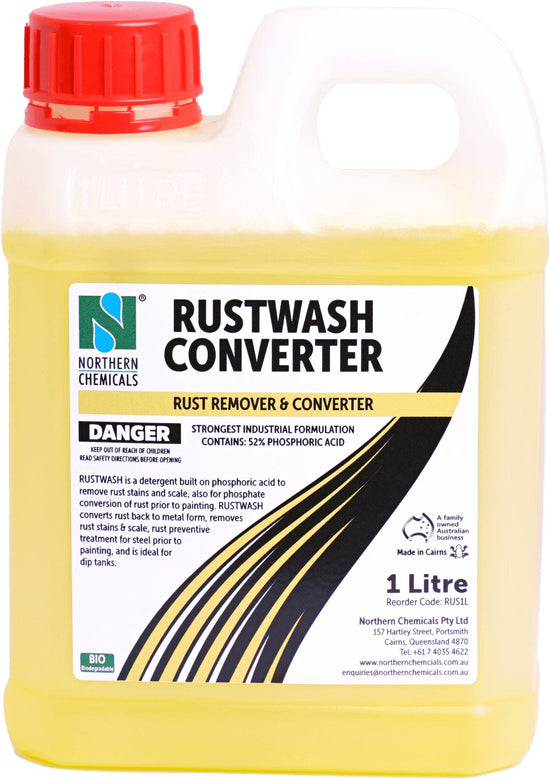 Rustwash Converter - Rust Remover Rust Remover Northern Chemicals 1L  (6688017449131)