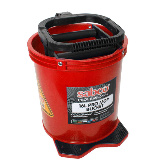 Sabco 16L Pro Mop Bucket Mop Bucket Northern Chemicals Red  (6698173956267)