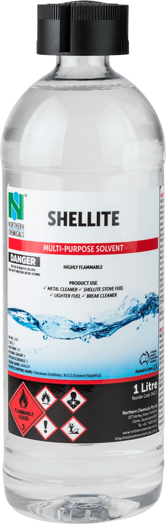 Shellite Solvent Northern Chemicals 1L  (6686099013803)