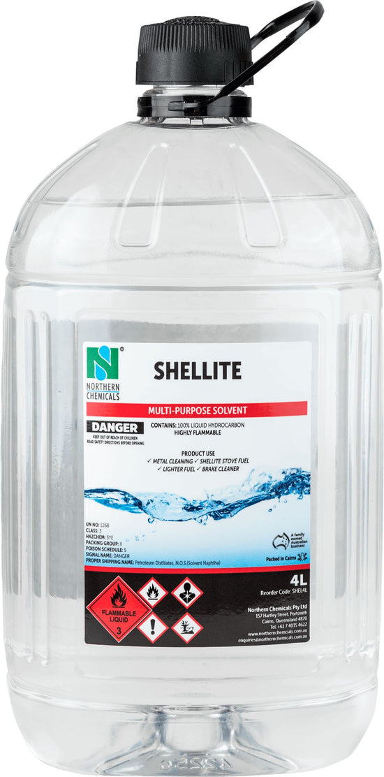 Shellite Solvent Northern Chemicals 4L  (6686099013803)