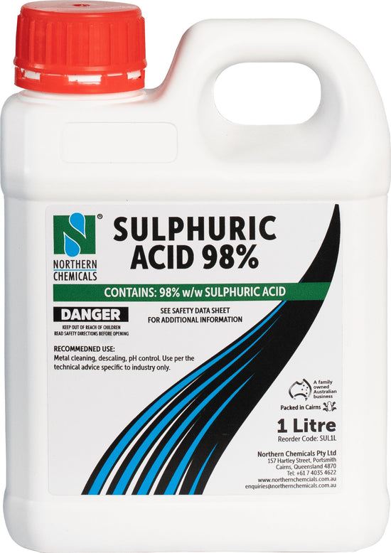 Sulphuric Acid 98% Acid Northern Chemicals 1L  (6688022692011)