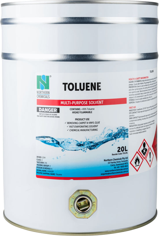 Toluene Solvent Northern Chemicals 20L  (6686061953195)