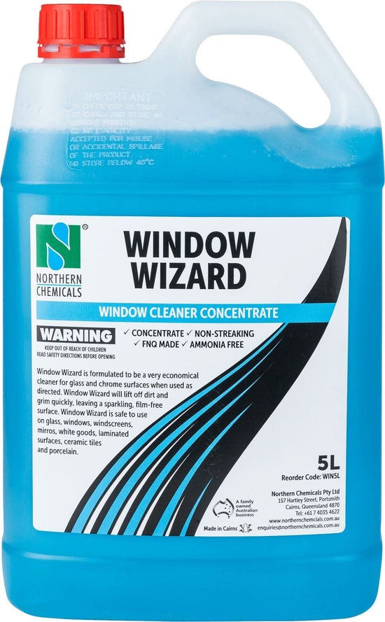 Window Wizard - Window Cleaning Concentrate Glass Cleaner Northern Chemicals 