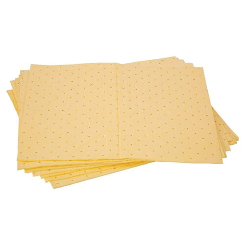 Yellow Hazchem Absorbent Pad - 300gsm Pack Of 10 Spill Kits Northern Chemicals  (7342554710187)